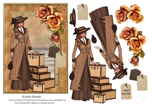 Lady Luggage & Autumn Roses