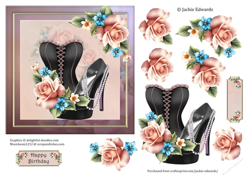 Shoe Corset & Beautiful Roses