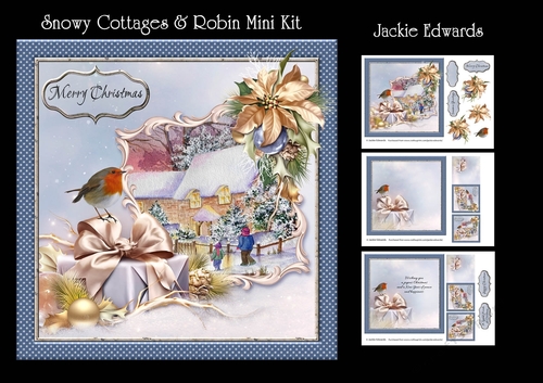 Snowy Cottages & Robin Mini Kit