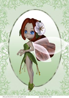 A4 Approx Cherry Blossom Fairy