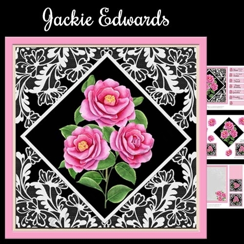 Watercolour Camellia & Lace Mini Kit