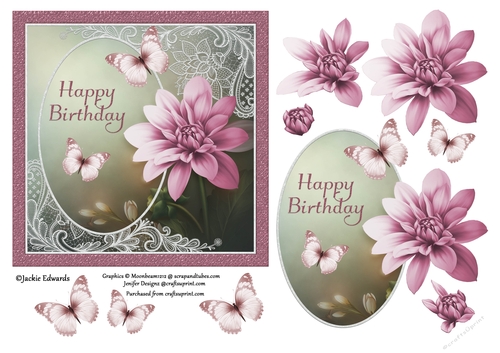 Dahlia Lace & Butterflies