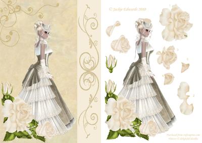 Beautiful Lady with Roses