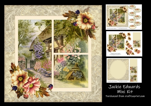 Country Cottage & Autumn Flowers Mini Kit