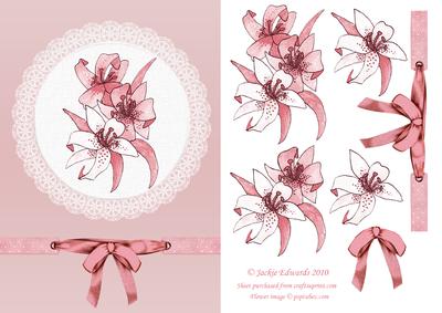 Flowers in a Lace Doily