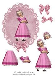 Cute Little Girl in Her Sunday Best