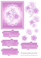 Lace and Flowers Topper