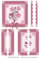 Flowers in Lace Wavy Side Stacker