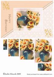 Vase of Yellow Flowers