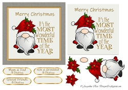 Christmas Gnome With Words