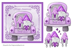Anniversary Love Gnomes Purple