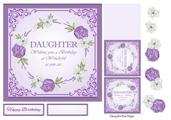 Daughter Card With Flowers