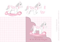 Pink Rocking Horse for a Girl