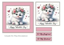 Valentines day Cute Cat