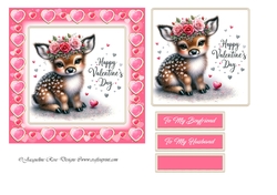 Valentines day Cute Deer