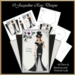 Art Deco Stand Up Card 05 Mini Kit