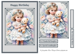 A5 Little Girl With Teddy