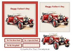 Vintage Classic Car Fathers Day