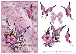 Image of cup1362912_16 - A5 Mothers Day Flowers And Butterflies