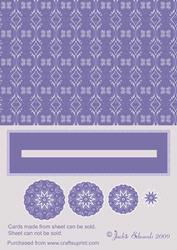 Mauve Kaleidoscope Penny Slider