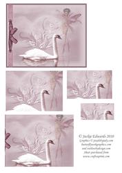 Swan and Fairy Fantasy Pyramid Topper