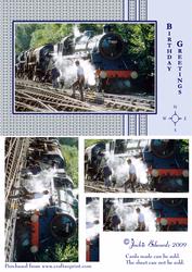 Steam Train Card Front