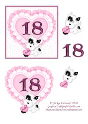 18 Today with Hearts and Lace