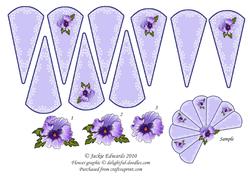 Pansy Fan Sheet 1