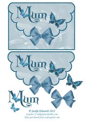 Scalloped Edged Envelope Style Card Mum 1