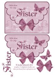 Scalloped Edged Envelope Style Card Sister 4