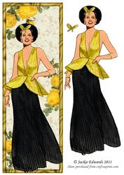 Large Dl Elegant Lady