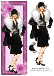 Large Dl Elegant Lady 2