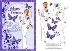 Happy Birthday with Elegance and Butterflies