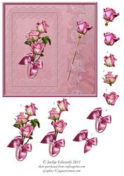 Sweetheart Roses in Lace Decoupage