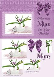 Flowers and Lace for Your Mums Birthday