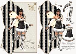Mock Envelope Card Front with Fairy