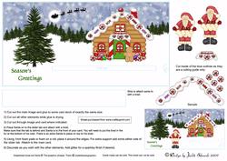 Moveable Santa Christmas Card