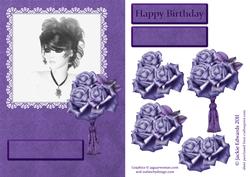 A Beautiful Portrait Framed in Lace and Roses 2