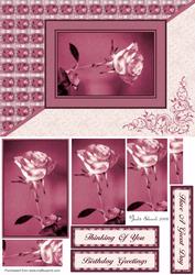 Dusky Pink Rose Pyramid