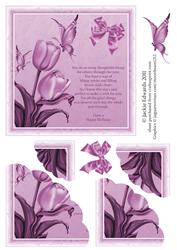 Tulips, Butterflies and Verse Corner Stacker