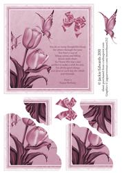 Tulips, Butterflies and Verse Corner Stacker 2