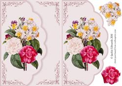 Envelope Style Card Front with Flowers