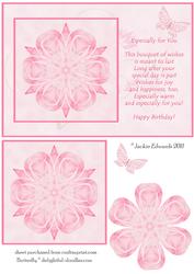 Pretty Flower Butterfly and Verse