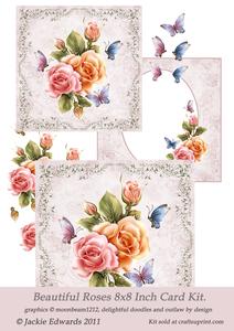 Beautiful Roses 8x8 Card Kit