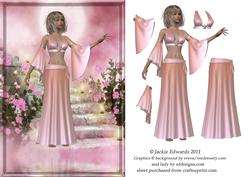 Lady in Fantasy Background