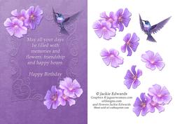 Flowers and Verse Decoupage Card Front