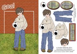 Teenage Footballer Card Front