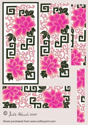 Oriental Flowers Pyramid Topper