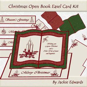 Christmas Open Book Easel Card Kit