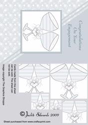Engagement Card Pale Blue